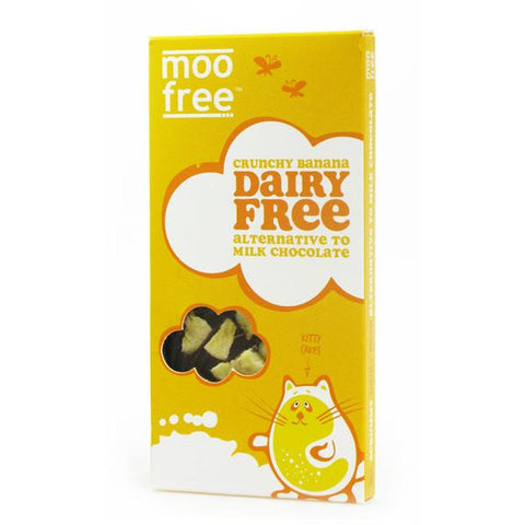 Moo Free Dairy Free Organic Crunchy Banana Chocolate Bar