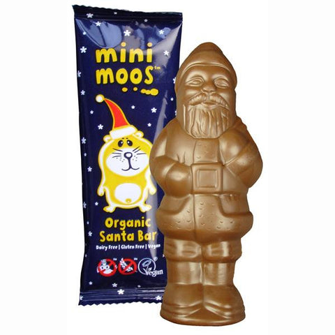 Moo Free Organic Dairy Free Chocolate Santa Bar