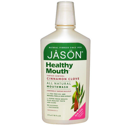 JASON Healthy Mouth Tartar Control Cinnamon Clove Mouthwash